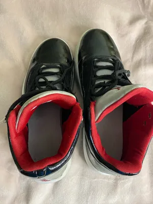 Jordan Max Aura 2 Black/Gym Red-White-Wolf Grey Mens Size 8.5 thumbnail 6