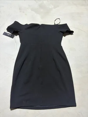 Lulus NWT Off-the-Shoulder Black mini Dress medium thumbnail 10