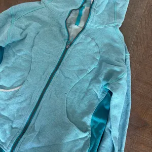 lululemon full zip hoodie scuba blue jacket thumbnail 3