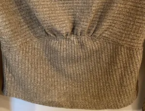 We The Free boat neck top Small Boat Neck Waffle Knit thumbnail 2