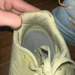 Hoka One One light green athletic running 10 sneakers thumbnail 7