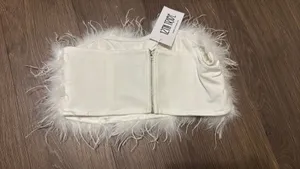 12th Tribe Feather White Top thumbnail 4
