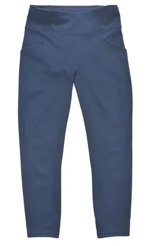 Lululemon Navy Blue High Rise Crop Leggings with Pockets Size 4 23 Inch Inseam thumbnail 1