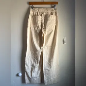 Everlane The Easy Pant Cotton Ivory Size Small thumbnail 5