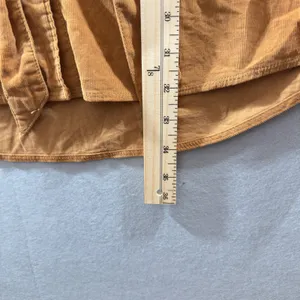 480 | Lucky‎ Brand Womens Small Corduroy Tie Waist Shirt Dress Tobacco Brown thumbnail 4
