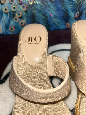 Jennifer Lopez Neutral Beige Wedge Sandals - Unbranded thumbnail 8