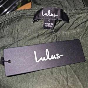 NWT‎ Lulu's Womens Olive Green Wrap Maxi Dress Large thumbnail 4