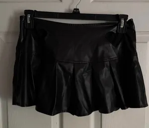 Shein Leather Skirt thumbnail 1