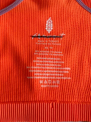 Free People Movement Orange Purple Sports Bra thumbnail 9