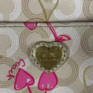 Vintage Coach Waverly Cherries Print Crossbody Purse thumbnail 3