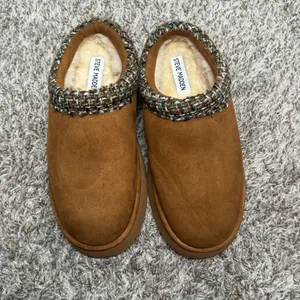 Steve Madden SELDEN TAN Platform Cozy Slip On Mule Size 8.5 thumbnail 2