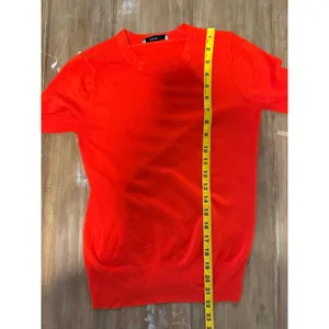 ZARA‎ Knit Short Sleeve Crew Neck Sweater Top Red Size Small minimalist normcore thumbnail 5