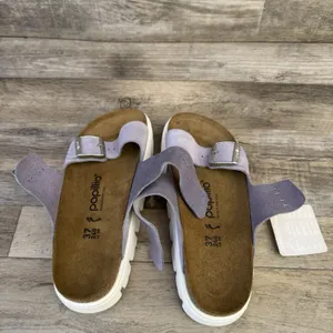 Papillio by Birkenstock Arizona Chunky Platform Sandal Lavender Suede Sz 37 thumbnail 9