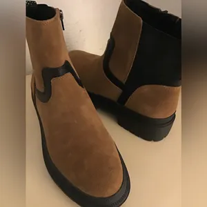 Lucky Brand women chestnut brown suede Eabile boots US 10 Euro 42 thumbnail 2