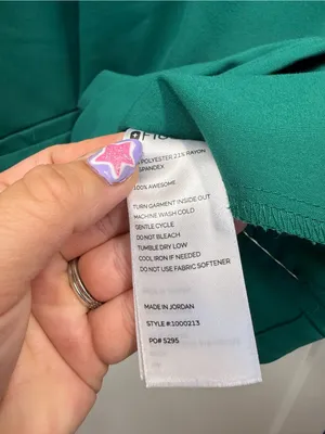 Figs Casma Scrub Top 2 Pocket V-Neck Teal‎ Lagoon Medical Women’s Medium thumbnail 3