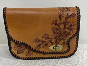 Source Unknown Tooled Leather Embroider bag thumbnail 1