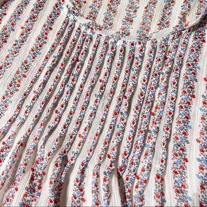 Aerie Floral Stripe Cap Sleeve Top thumbnail 5