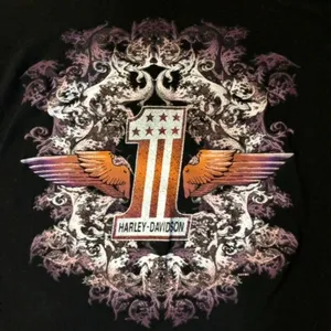 2015? Harley Davidson V-Neck T-Shirt Womens S Used thumbnail 6