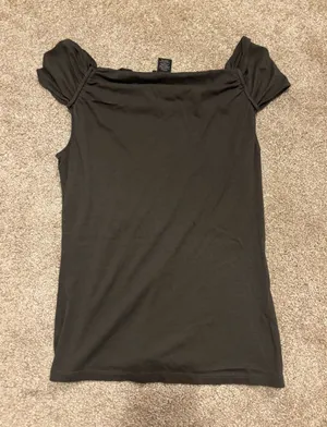 Ann Taylor Brown Off-Shoulder Tank Top thumbnail 1