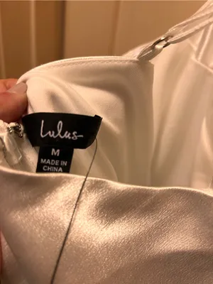 Lulu's Ivory Satin Cowl Midi Dress thumbnail 10