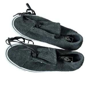 NEW Vans Diamo Ni hairy Suede Sneakers 8 men's 9.5 women's Black White‎ thumbnail 7