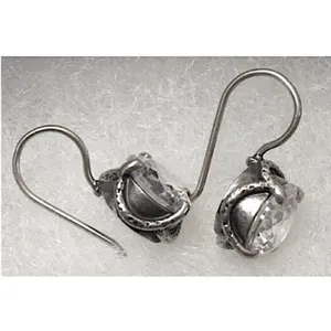 SILPADA Sterling Silver Faceted Round Cut Cubic Zirconia Center Stage Earrings thumbnail 9
