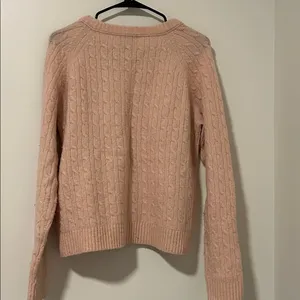 J Crew Wool Blend Pink Wool Blend Button Sweater Size Medium thumbnail 5