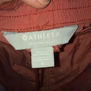 Athleta expedition shorts orangish red size 6 outdoor shorts summer shorts bike‍ thumbnail 5