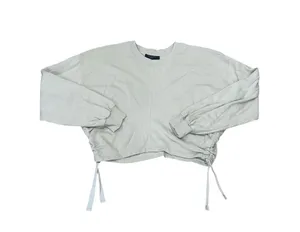 AllSaints tan cropped sweater thumbnail 1