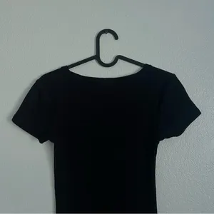 Cotton On Black Ribbed Midi Dress Size XS thumbnail 5