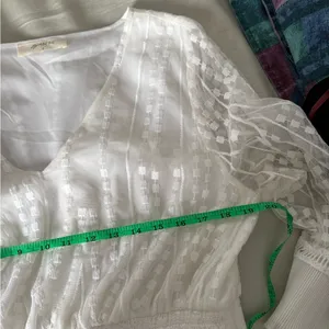 A Beautiful Soul Elegant White Maxi Dress Lace Ruffles thumbnail 11