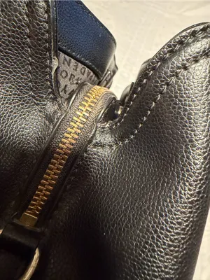 kate spade Black Leather Tote with Gold Hardware NON STRAP. thumbnail 9