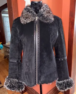 LNR Women's Leather + Faux FurJacket thumbnail 1