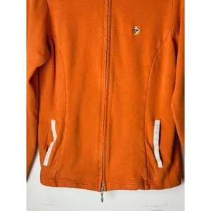 Peter Millar Sweatshirt‎ Women Small Orange Cotton Full Zip Mock Neck Outdoor thumbnail 6
