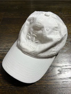 Adidas Solid White Classic Logo Casual Hat OSFW thumbnail 1