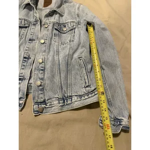 Gap Women's Denim Jean Jacket Acid Light Wash Classic Size M Spring Summer thumbnail 4
