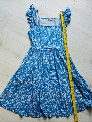 Loemes Dress, Summer Cute Floral Flowy Knee Length Sundressses Beach Size S thumbnail 7