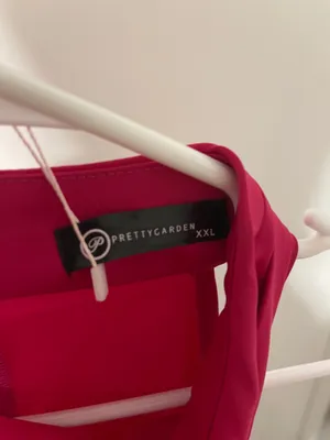 Rose Pink Satin Dress Size XXL thumbnail 4