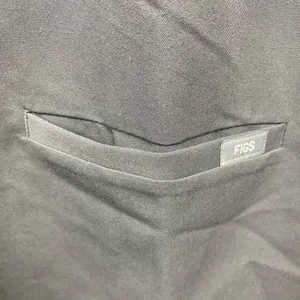 FIGS Technical Collection Women’s Scrub Catarina Top Gray 2 Pockets Medium thumbnail 5