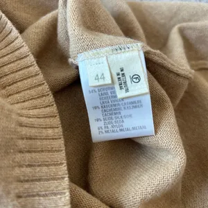 ESCADA Vintage Argyle Sweater Vest Womens Large Wool Cashmere Silk Academia Twee thumbnail 5