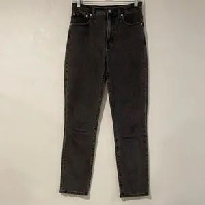Madewell The Perfect Vintage Jean Black Wash Mom Jeans Size 25 thumbnail 2