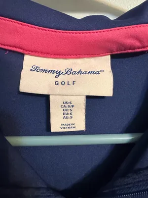 Tommy‎ Bahama Golf Blue performance Polo Shirt tennis pickleball Women's Small thumbnail 2