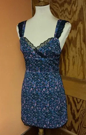 More to come Irene floral lace trimmed mini dress thumbnail 8