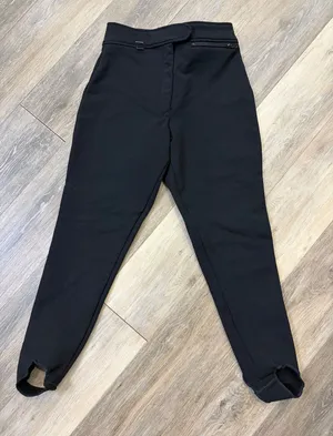 Fera Black Ski Pants Stirrup Hem Women’s 8 Short thumbnail 1