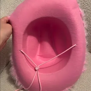 Pink Feathered Cowboy Hat thumbnail 2