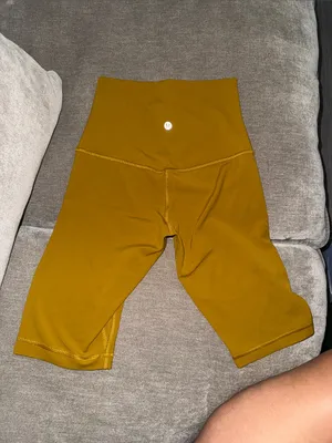 Lululemon High-Waist Mustard Women’s Bike Shorts thumbnail 3