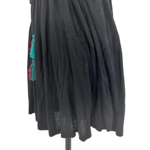 Free People Lovers Cove Embroidered Tassel Mini Dress‎ in Black Size XS thumbnail 8
