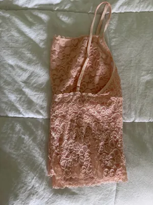 Pink heart lace cami Size M thumbnail 3