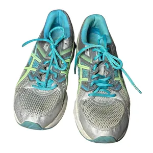 ASICS Gel-Contend 3 Womens Shoes Size 10 D Gray Aqua Blue Running Walking thumbnail 3