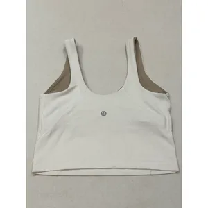 Lululemon Align Tank Top Women Size 2 White Nulu V-Neck Cropped Yoga LW1DUDS thumbnail 3